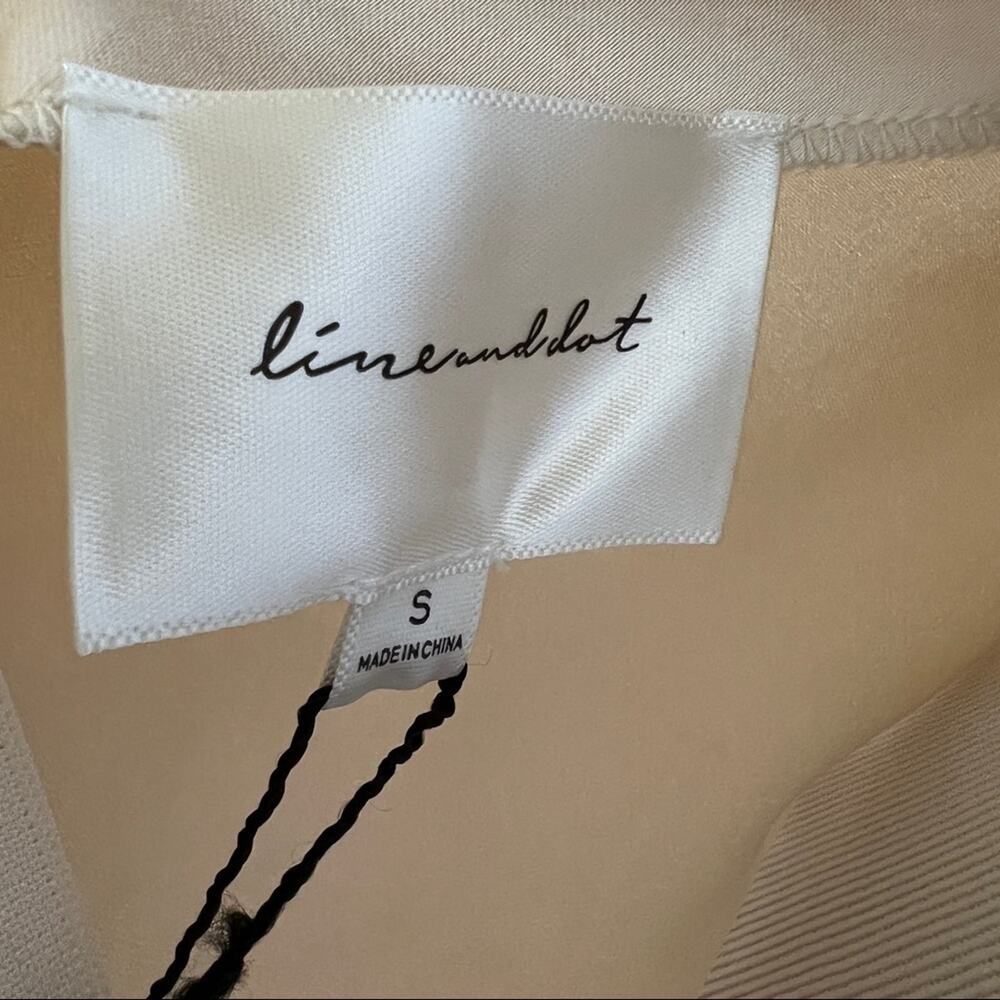 Hunnie Mini Dress in Creme Line & Dot Revolve Size small NWT - Picture 12 of 13